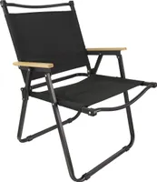 MidGard Campingstuhl, leichter Faltstuhl, Klappstuhl bis 120 kg belastbar! Stuhl ist tragbar, klappbar & stabil! Schwarz