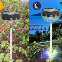 Solarlampe für Außen Garten, Solarleuchte 2 Modi LED Beleuchtung mit 800 mAh Batterie IP65 Wasserdicht, Gartenlampen Gartenleuchten