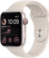 APPLE Watch SE GPS + Cellular 44mm Starlight Aluminium Case with Starlight Sport Band