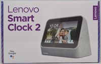 Lenovo Smart Clock 2 Smart Wecker, Smart Speaker mit Google Assistant, Bluetooth - Grau