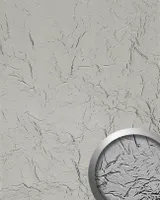Nástěnný panel samolepící WallFace STRUCTURE 24945 s imitací kovu reliéfní zrcadlový barva stříbrná 2,6 m2