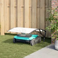 vidaXL Robotická kosačka garáž čierna 80x101x46 cm