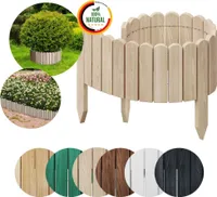 Floranica Rollborder Pružný drevený plot 100 x 20 cm Neošetrené lemovanie záhonov Dekorácia pre záhradný plot Lemovanie trávnikov Oplotenie záhradný plot pre trávniky