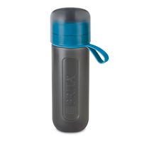 Butelka filtrująca BRITA Active Blue - technologia MicroDisc Filter, optymalny smak w podróży, butelka na wodę niezawierająca BPA, 0,6 litra