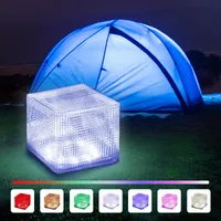 Camping-Solarleuchte, faltbar, wasserdicht, tragbar, LED-Campingleuchte, geeignet für Outdoor-Camping, Hofdekoration, 1 Stück (Farbe)