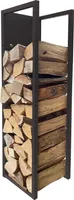 Metall Kaminholzregal 25 x 25 x 90 cm Wandregal Kaminholzlager