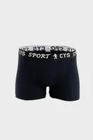 2 Pack Herren Boxershorts Schwarz M Unterhosen Baumwolle K-27