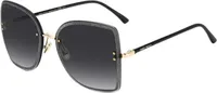 Jimmy Choo Leti-s-2m29o Damen-sonnenbrille Schwarz  Mann Schwarz One Size