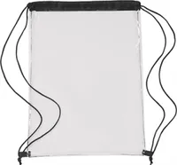 L-merch Transparent PVC Drawstring Backpack