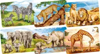 Minipuzzle Afrikanische Tiere