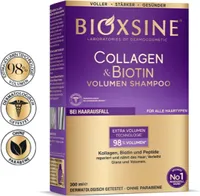 Bioxcin Collagen & Biotin Volumen Shampoo 300ml - Für Dickeres, Stärkeres & Fülligeres Haar - Gegen Haarausfall - Alle Haartypen