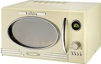 Kalorik Retro Mikrowelle 1000W Grill 23L Automatikprogramme creme weiß Vintage NEU*46322