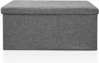 Monzana Sitzbank - 80cm - mit - Ablage - in - grau