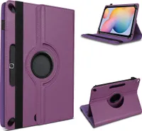Tablet Hülle für Samsung Galaxy Tab A7 Tasche Schutzhülle Case Cover 360 DrehbarFarben:Lila