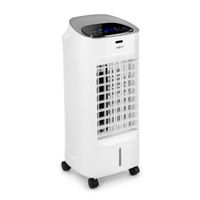 oneConcept Coolster 4-in-1 Klimagerät - Luftkühler, Ventilator, Ionisator und Luftbefeuchter , 320 m³/h Luftstrom , zuschaltbarer Oszillation , Abschalt-Timer bis 9 h , Touch-Bedienung , weiß
