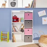 sweeek - Kinderschrank in weiß - Rosa