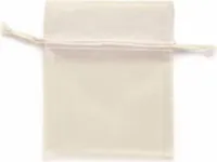 Glorex Organzasäckchen creme, 10 x 12,5 cm, 5 Stück