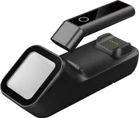 3-in-1-Barcode-Scanner Handheld 1D-Barcode-Lesegeraet BT & 2.4G Drahtlose und USB-Kabelverbindung mit Lade- und Scan-Basis Kompatibel mit Windows Android Mac iOS fue r Supermarket Logistics Warehouse Mobile Payment