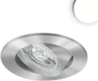 LED Einbauleuchte Slim68 MiniAMP Alu gebürstet, rund, 8W, 24V DC, neutralweiß, dimmbar