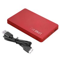 Typ-C-USB 3.1 2,5 Zoll SATA Festplatten-Antriebsfall externe SSD HDD-Gehäusebox-Rot