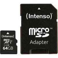 Intenso 64 GB microSDXC Speicherkarte UHS-I Premium inkl. SD-Adapter