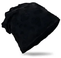 Beanie Muetze Destroyed Vintage Schwarz