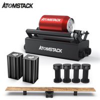 ATOMSTACK R3 PRO Rotationswalze, Rotary Roller, Gravierer Y Achsen-Rotationswalzen mit 360°drehbarer Gravur für zylindrische Objekte