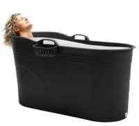 HelloBath® - Bath Bucket XL (Basic) - 124 cm, sedací vana pro dospělé, ledová lázeň, včetně 3m roztažitelné odtokové hadice.