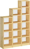 Holzregal Bücherregal verschiedene Höhen Wandregal Massivholz Kieferregal V-90.82-40120 cm