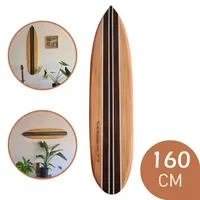 Tidez Surfbrett Dekoration - Surfbrett aus Holz - Surfbrett Dekoration - Black Redstart 160cm