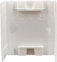 10x yourDroid Kabelkanal Verbinder 40x25 weiss