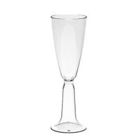 60x Sektglas Kunststoff Schwarz Rot GelbPlastikglas Champagnerglas 0,1L 