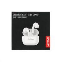 Lenovo LivePods LP40 TWS IPX4 Wasserdichter Bluetooth-Kopfhörer mit Rauschunterdrückung, Ladebox, Touch- und HD-Anrufe sowie Master-Slave-Switching