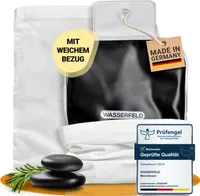 WASSERFELD® Moorkissen für Mikrowelle | weicher Bezug | Naturmoor |hochwertiges Wärmekissen | Anti-Verspannung für Nacken, Schulter, Rücken & Bauch