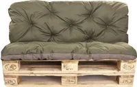 Palettenkissen set 120x50x50cm, Palettenkissen Grün, Gartenkissen, Satz Kissen für Gartenmöbel, palettenkissen outdoor, europaletten sitzkissen