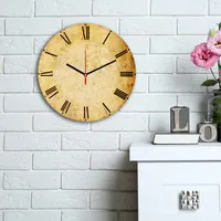 Opviq, 3030MS-019, Wanduhren, Mehrfarbig, MDF, 30 x 30 cm