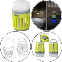 AS Insektenvernichter aufladbar Camping Lampe mit Insektenschutz UV LED 13,2 x 7 cm AS
