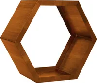HOME DELUXE - Rost Holzlege - Antares - 3er Set - 80 x 92 x 43 cm, wetterbeständig, edle Rostoptik I Holzlager Feuerschale