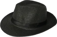 Panama Hut Bogart Strohhut Schwarz 60