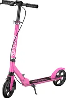 Kinderroller, Cityroller, Scooter, Tretroller, Roller, höhenverstellbar, klappbar, mit Handbremse, PolyurethanRäder, für Kinder und Erwachsene, Rosa