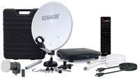 SCHWAIGER -SAT3400HD- Kempingový satelitný systém na mobilné použitie, svetlosivý