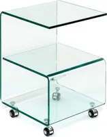 Beistelltisch >7/127< in Klarglas, Glas - 40x60x40cm (BxHxT)