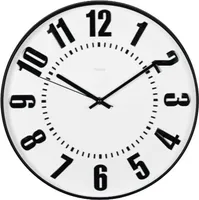 Hama Wanduhr Black Digits, geräuscharm, Ø 35 cm (00185859)