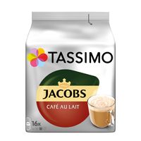 Tassimo Jacobs Café Au Lait | 16 T Discs, Kaffeekapseln