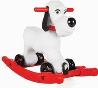 Pilsan Rocking Dog 07913, Schaukelhund und Rutscher 2 in 1 aus Kunststoff