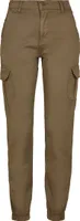 Urban Classics Ladies High Waist Stretch Cargo Hose oliv XL