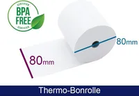 Thermorolle - 80 80 12.7 (B/D(max.)/K) weiss, 55g, 80m, BPA frei