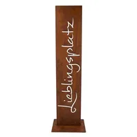 Rostikal Lieblingsplatz Schild Garten 71 cm Gartendeko Rost Deko Wohnzimmer