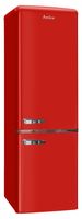 Amica KGCR 387 100 R, Kühl-/Gefrierkombination im Retro Design, 181 cm Höhe, Chili Red, Energieeffizienzklasse A++