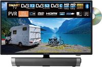 Reflexion_TV LDDW22iSB+ | DVD-Player | Smart-TV | 22 Zoll | für Wohnmobile und Wohnwagen | 12V KFZ-Adapter | mit Soundbar | Full-HD Auflösung | HDMI, WLAN, Bluetooth | erschütterungsfest, schwarz
